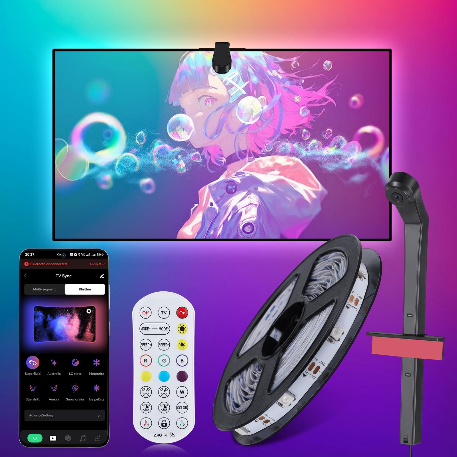 StellarGlow - Geüpgradede Sterrenprojector met Bluetooth en Muzieksync – Maison Holland