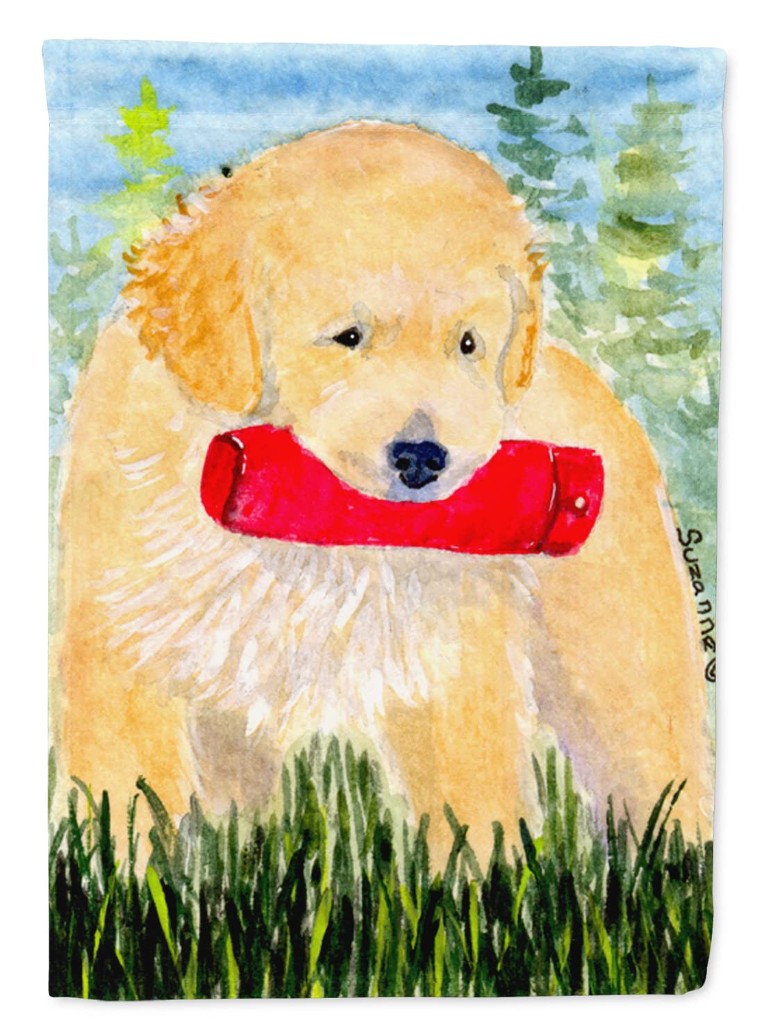 Drapeau Golden Retriever grand format pour mât de maison en toile