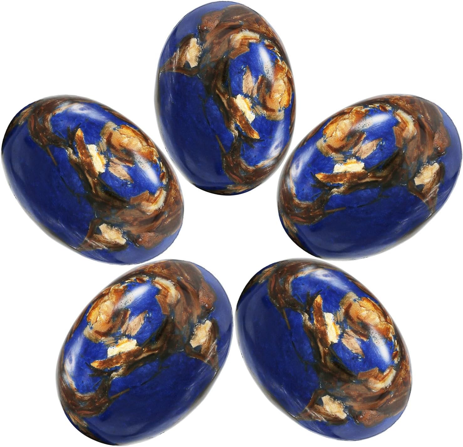 TUMBEELLUWA Pack of 5 Sea Sediment Jasper Cabochons for Jewelry Making