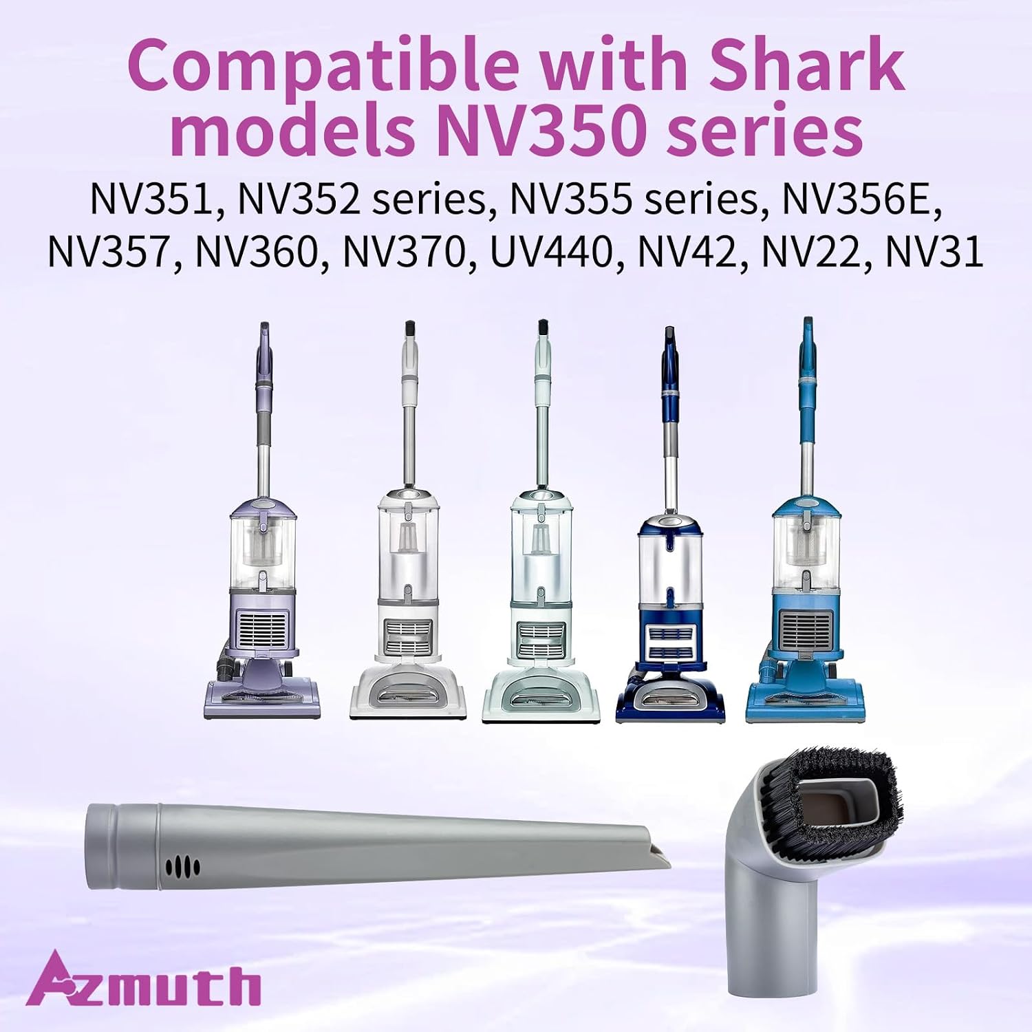 2 Pack for Shark Crevice Tool and Vacuum Dust Brush for Shark Navigator Lift-Away Vacuum Cleaner NV350, NV352, NV355, NV356E, NV370, UV440, UV440CCO, Part Number 112FFJ, 122FFJ image 2