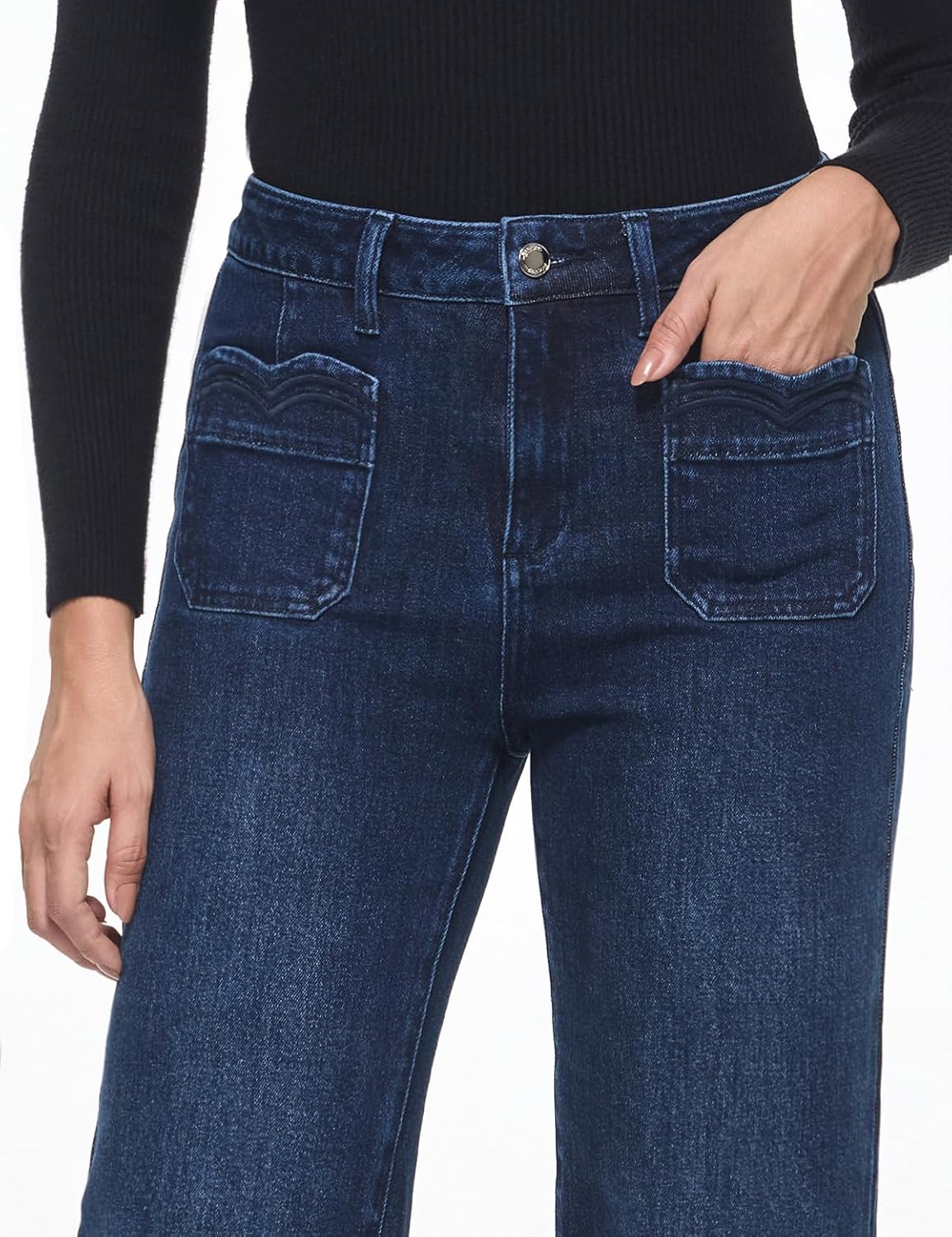 Wide Leg Jeans Woman, High Waisted Jeans for Women Trendy Stretchy Baggy Denim Pants with Pocket - Image 2