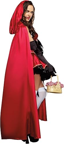 Miniatura 2 de Dreamgirl Disfraz sexy de capucha roja para mujer Rojo