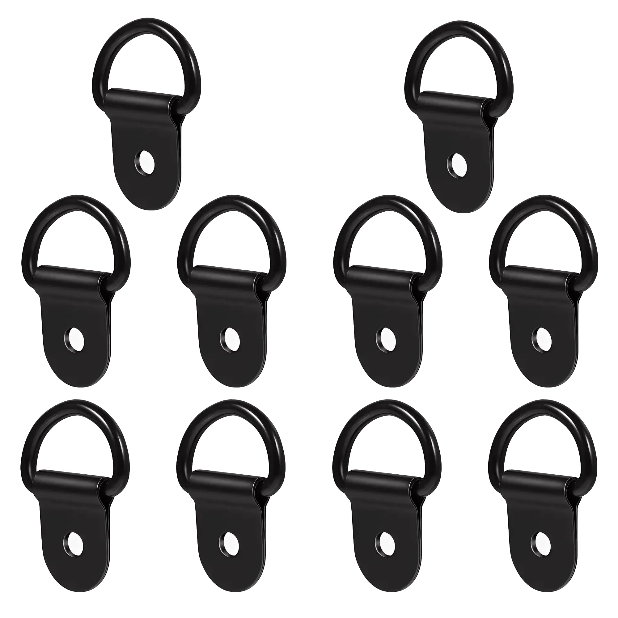 10 Pcs D Rings, Load 50kg Heavy Duty Tie Down Anchor for Cargo Security