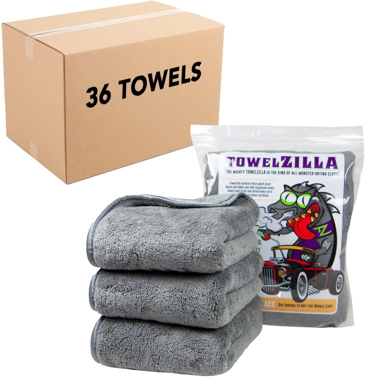 Arkwright TowelZilla Microfiber Cleaning Cloths Bulk Case