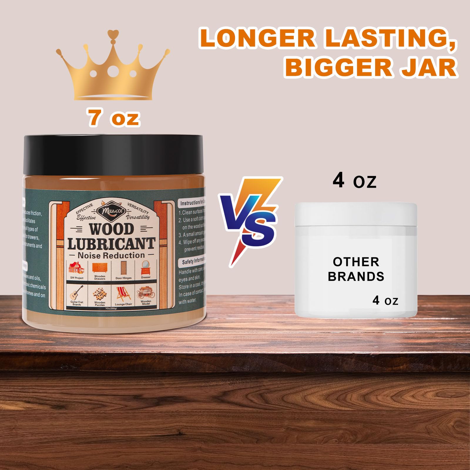 Holzschmiermittel für Heimprojekte, 200 ml, Mehrzweck-Pastenwachs für Holz, Schubladen- und Türscharnierschmiermittel, Kommode, Schrank, Gitarre, Puzzle, Stuhlschmiermittel – beseitigt Anhaften und