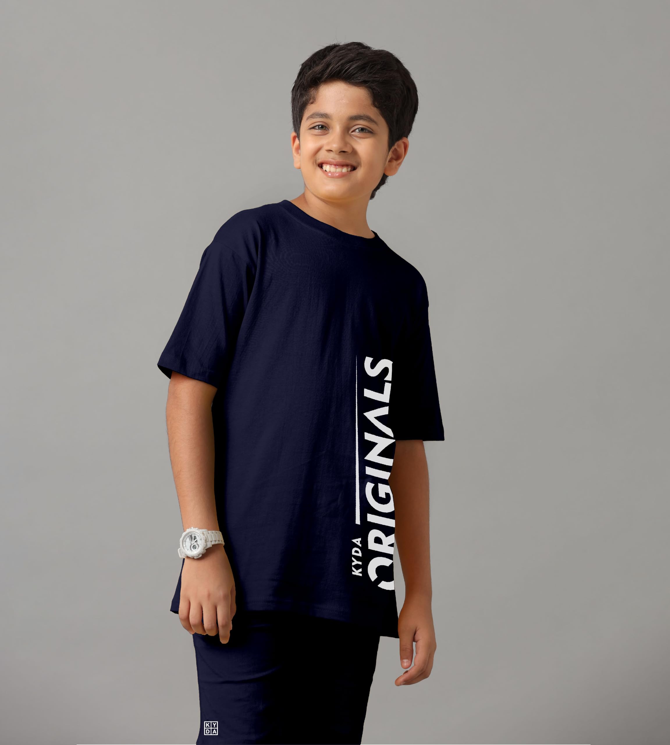 KYDA KIDS 100% puro cotone, maglietta e pantaloncini stampati per ragazzi