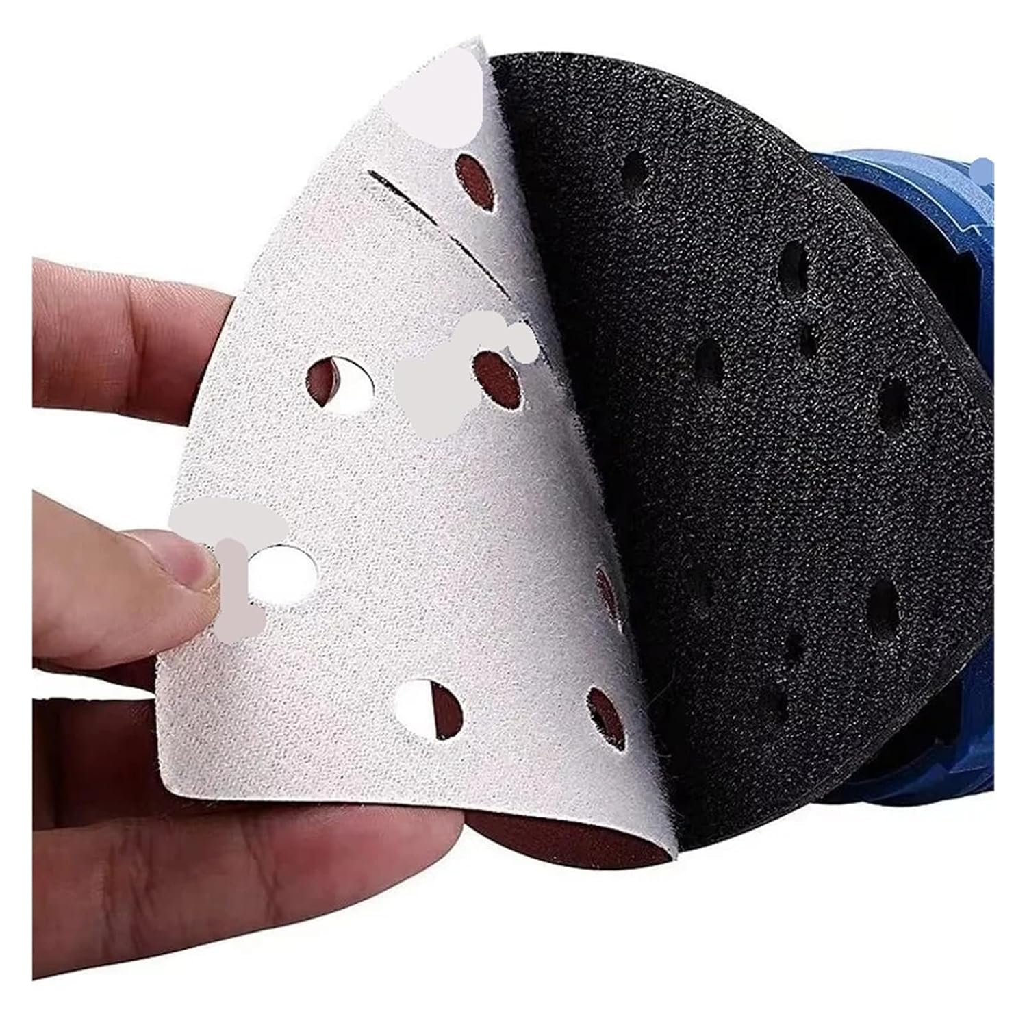 10/20/40 PCS 11Holes Mouse 40-240 Grits Paper Detail Sanding Sander Sander Triangular Sandpaper(40pcs,180)