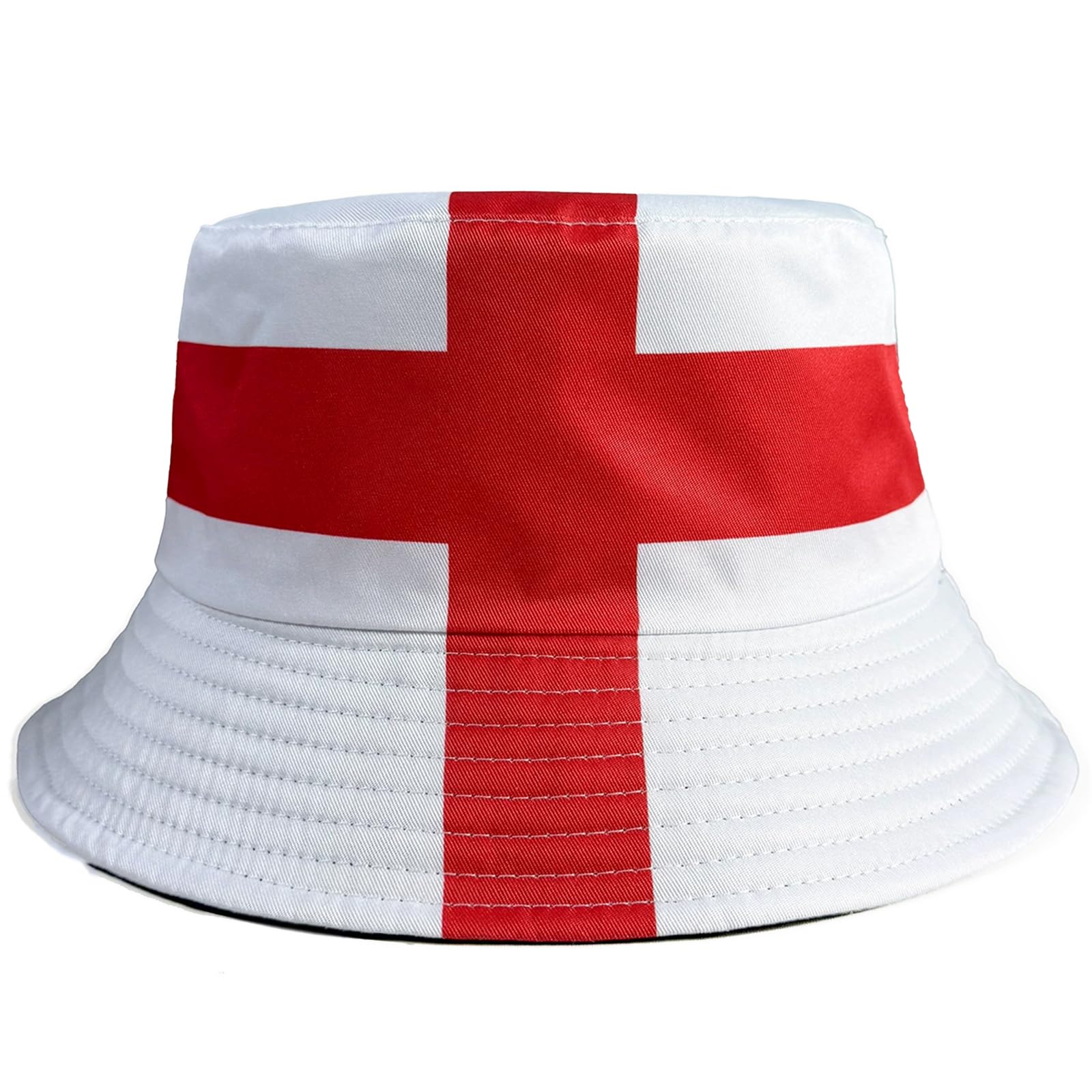 England Bucket Hat Reversible St George's Cross Polyester Sun Hat (56-58cm) Essential Football Fan Gear for Men & Women World Cup 2026 & St George's Day - 2