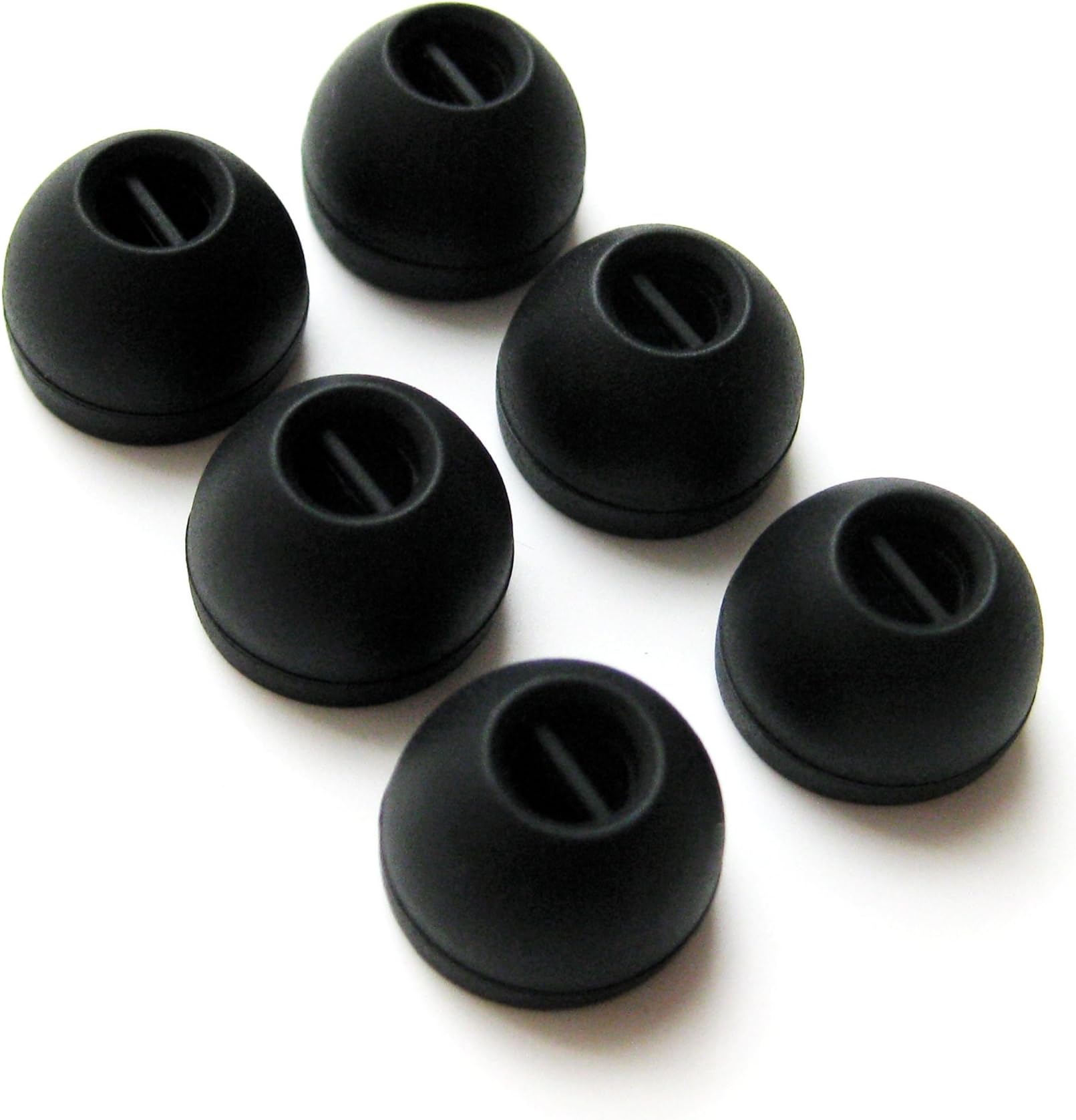 6pcs - (M) Medium Replacement Set Earbuds Eartips for Sennheiser IE Series, CX Series, CXC Series, CXL Series, OCX Series, and MM Series in Ear Earphone Headsets