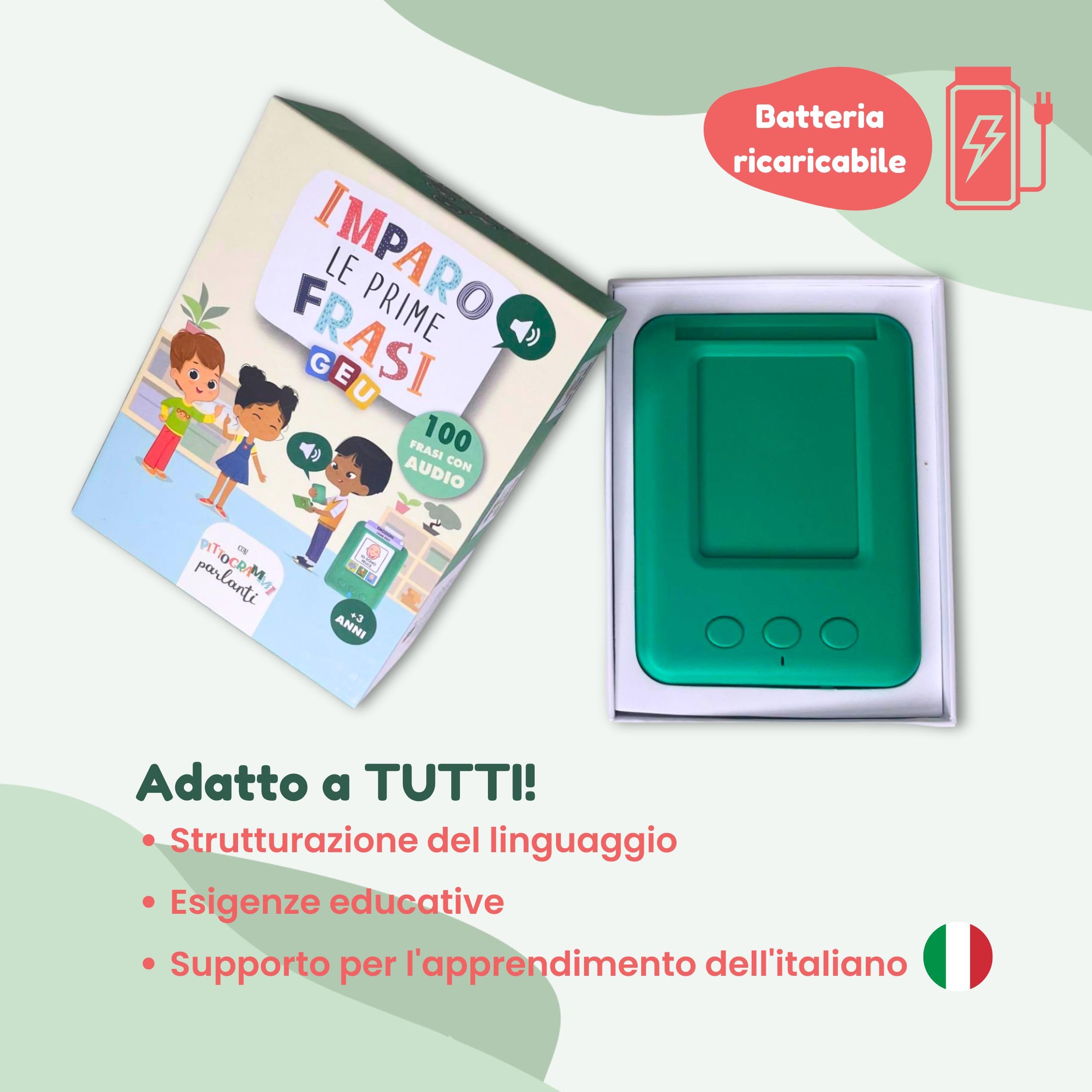Carte Parlanti Montessori | Giochi Montessori 3 Anni | Flash Card - Giochi per Sviluppare il Linguaggio - Imparo Le Prime Frasi - Editorial GEU (Italiano)