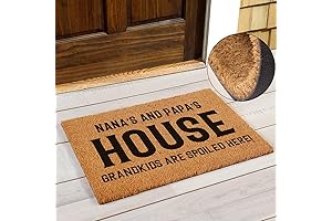 Nana and Papa's House Mat: Welcoming Grandkids with Spoiled Love
