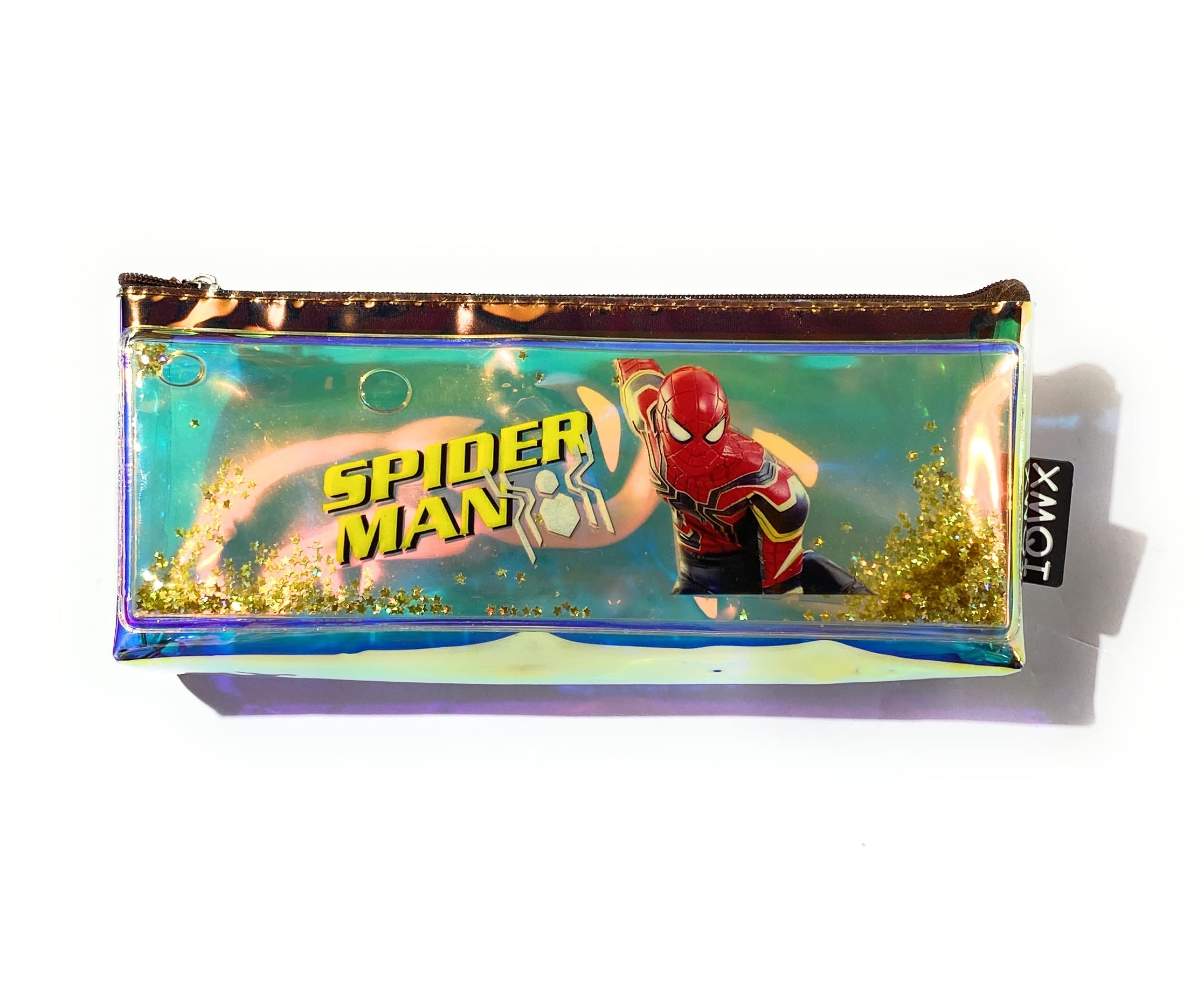 The Ethnicity Cartoon Printed Holographic Water Glitter Pencil Box/Pencil case Pencil Zipper Pouch for Kids Boys Girls (Pack of 1 - Assorted) (Superhero) (B09Q1DRJ37) Amazon Price History, Amazon Price Tracker