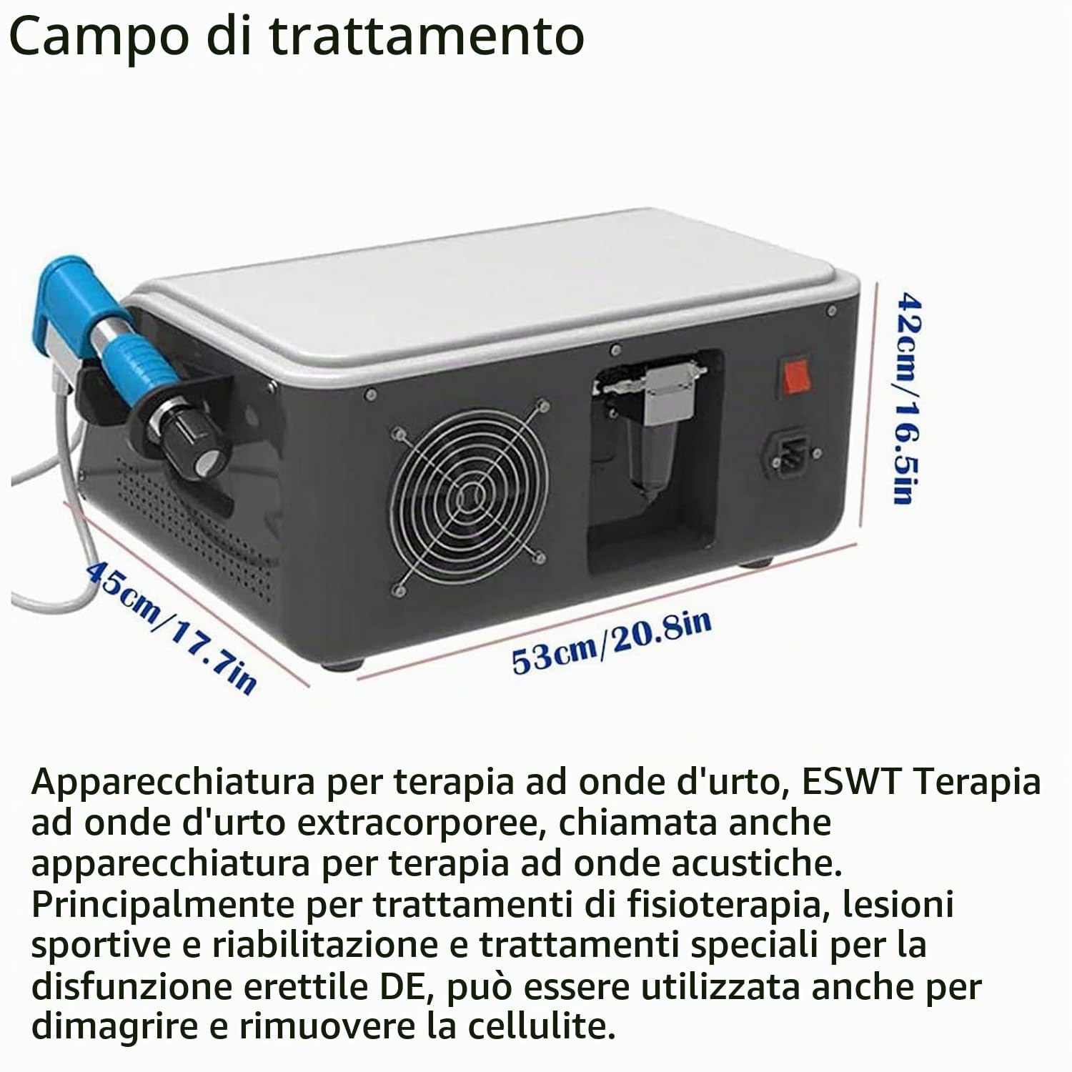 Macchina Terapia Ad Onde D'urto Ed Dispositivo Elettromagnetico a Onde D'urto Extracorporee a Percussione Tessuto Profondo Rilassamento Muscolare Massaggiatore Antidolorifico
