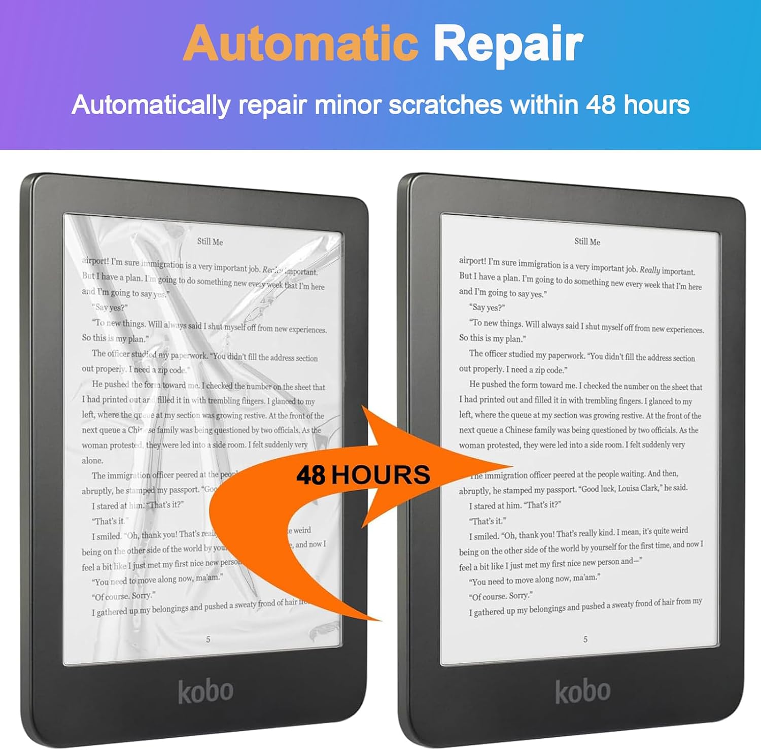 Caweet Screen Protector for 6" Kobo Clara Colour | BW | 2E, Anti-Glare Premium PET Full-Coverage Matte Protective Film, 2 Pack
