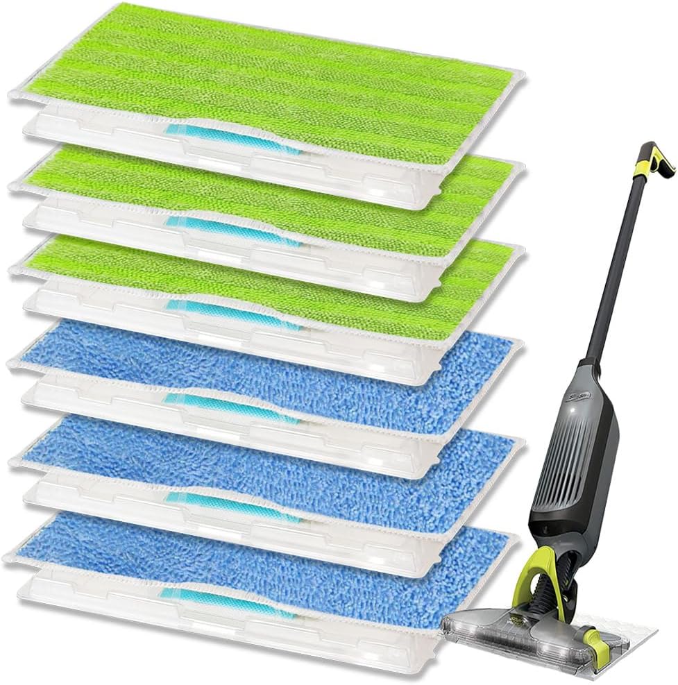 GVMM Reusable and Washable Mop Pad Refills Replacement for Shark Vacmop VM252 VM251