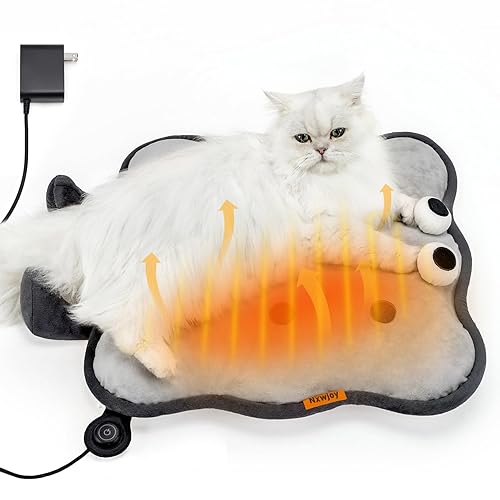 Heated Cat Bed for Indoor Pets Pressure-Activated Cat Heating Pad