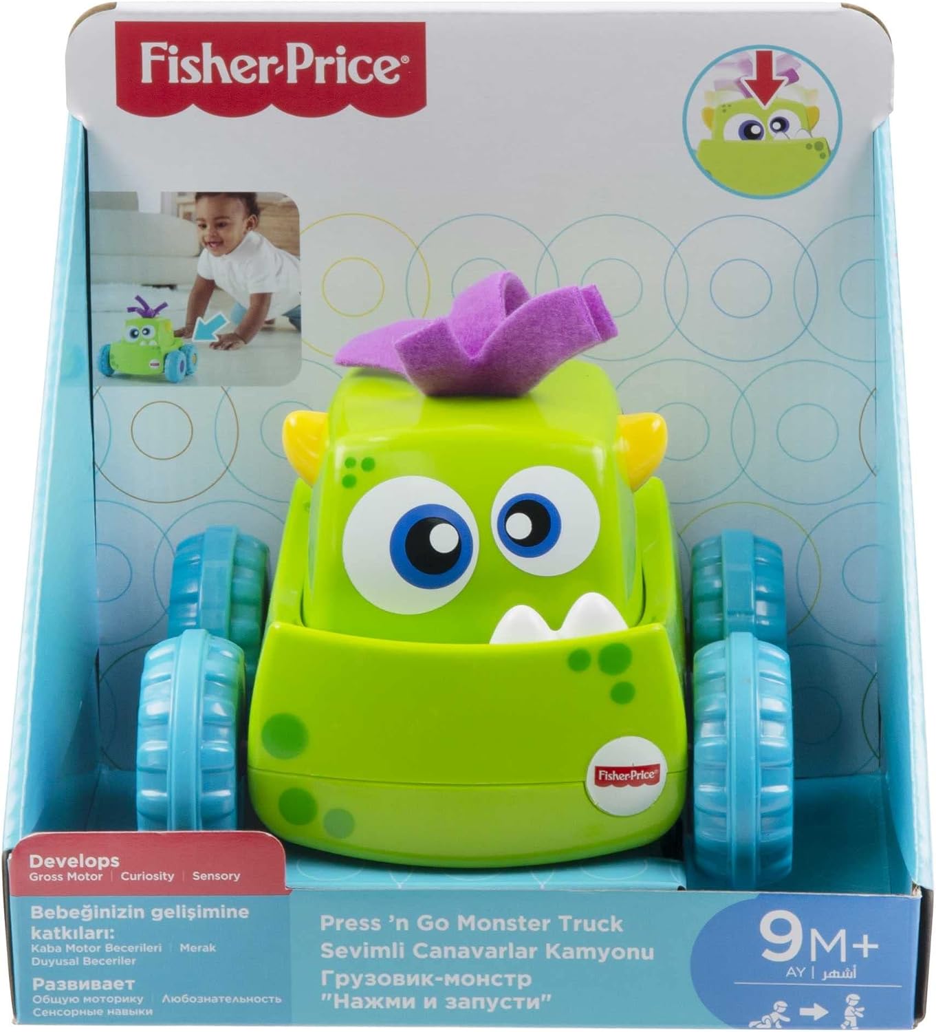 Fisher-Price Veiculo Monstro Fisher Price Mattel Sortido Nas Cores Verde Ou Rosa – Não É Possível Escolher Fisher-Price Veiculo Monstro Fisher Price Mattel Sortido Nas Cores Verde Ou Rosa – Não É Possível Escolher