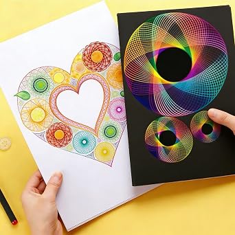 22 Pcs Spirograph Drawing Set Geometric Spiral Stencils Art Craft Tool