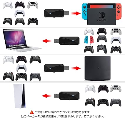 Amazon Co Jp 21 最新版 Joysky Ps4 Nintendo Switch Pc用コントローラー変換アダプター Ps4 Xboxone S Wiiu Switch Proコントローラー対応するのが可能 ブルートゥース接続 日本語取扱説明書付き ゲーム