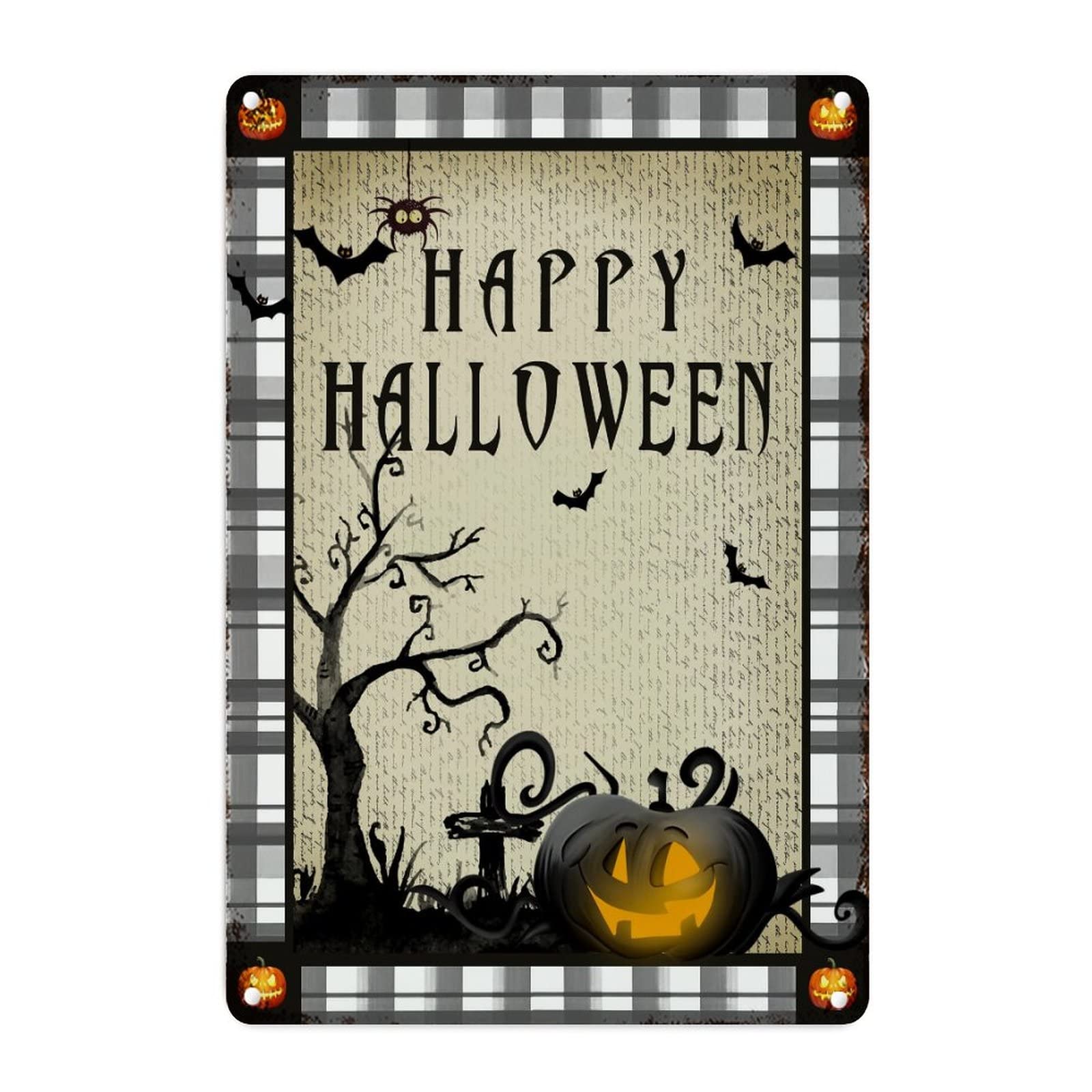 Plaque murale en métal anti-stress pour réussir sa déco d'Halloween