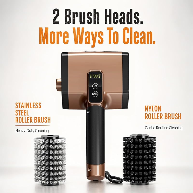 BNT Electric Grill Brush – Cordless design powered by Type-C