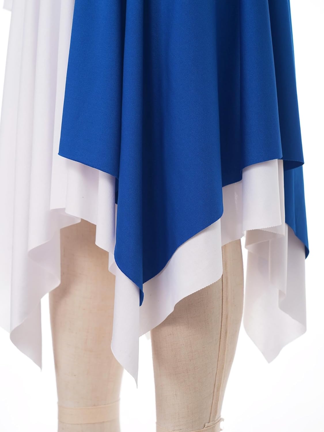 Kids Girls Long Sleeves Metallic Chiffon Lyrical Dance Dress Church Praise Tunic Overlay Dress