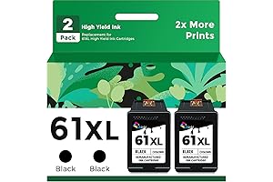 HP 61XL Black Ink Cartridge 2 Pack