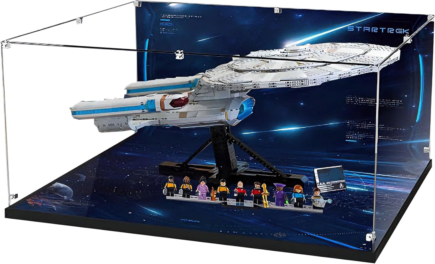 Acrylic Display Case for Lego 10356 Star Trek: The Enterprise, Dustproof Box, Storage Box, Transparent Box, Display Box Compatible with 10356 (Box Only)