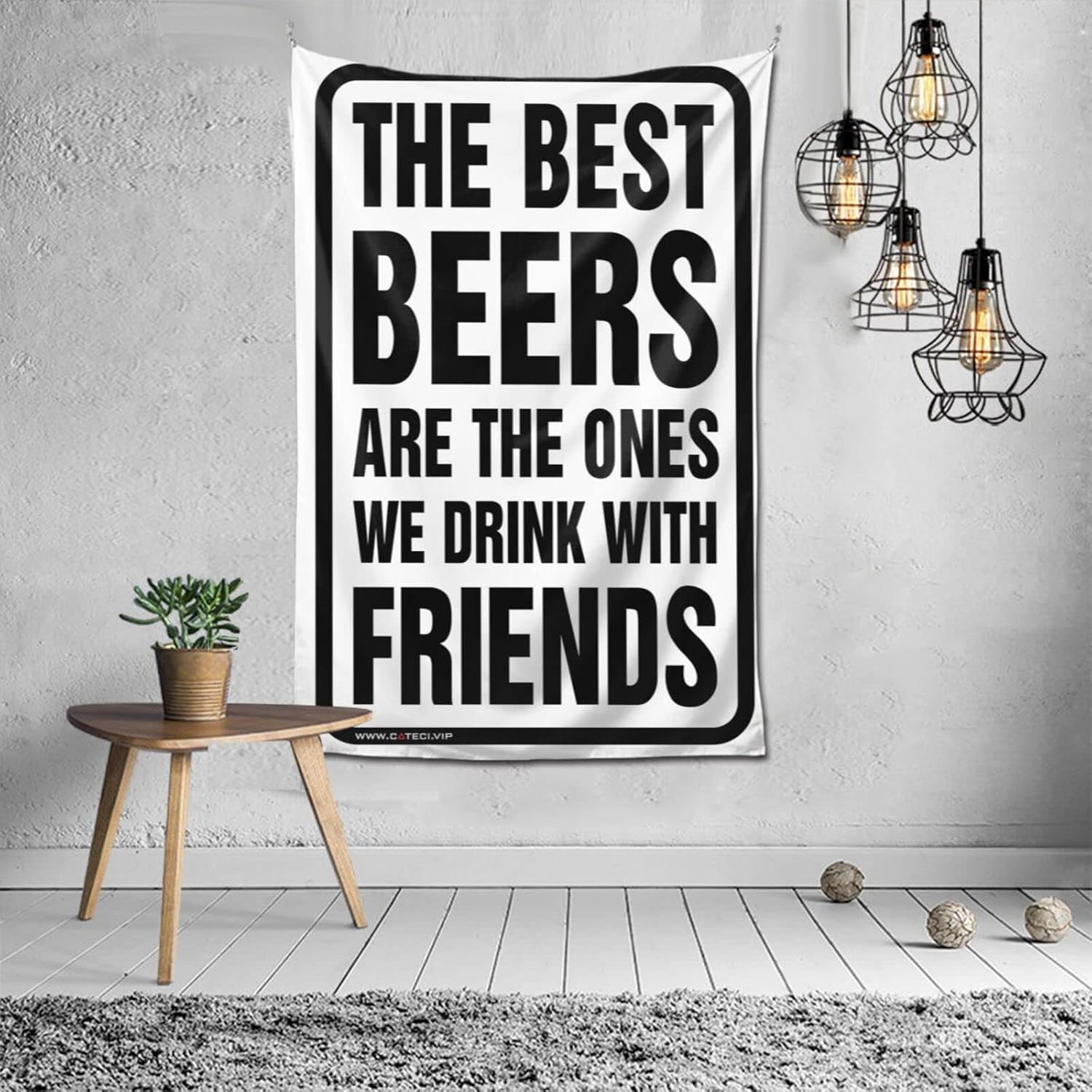 Bedroom Door Decor The Best Beers Are The Ones We Drink With Friends Tapestry Funny Bar Decor Funny Bedroom Decor(75X100CM)