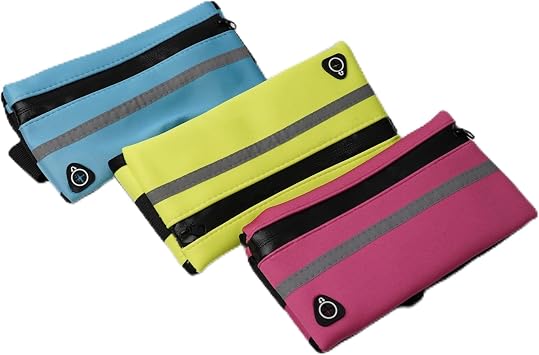 3 Pcs Running Fanny Pack for Women, Anti-Theft Invisible Waist Bag Adjustable Running Phone Holder with Headphone Port, Water Resistant Slim Waist Pack for Workout Jogging Hiking Travel