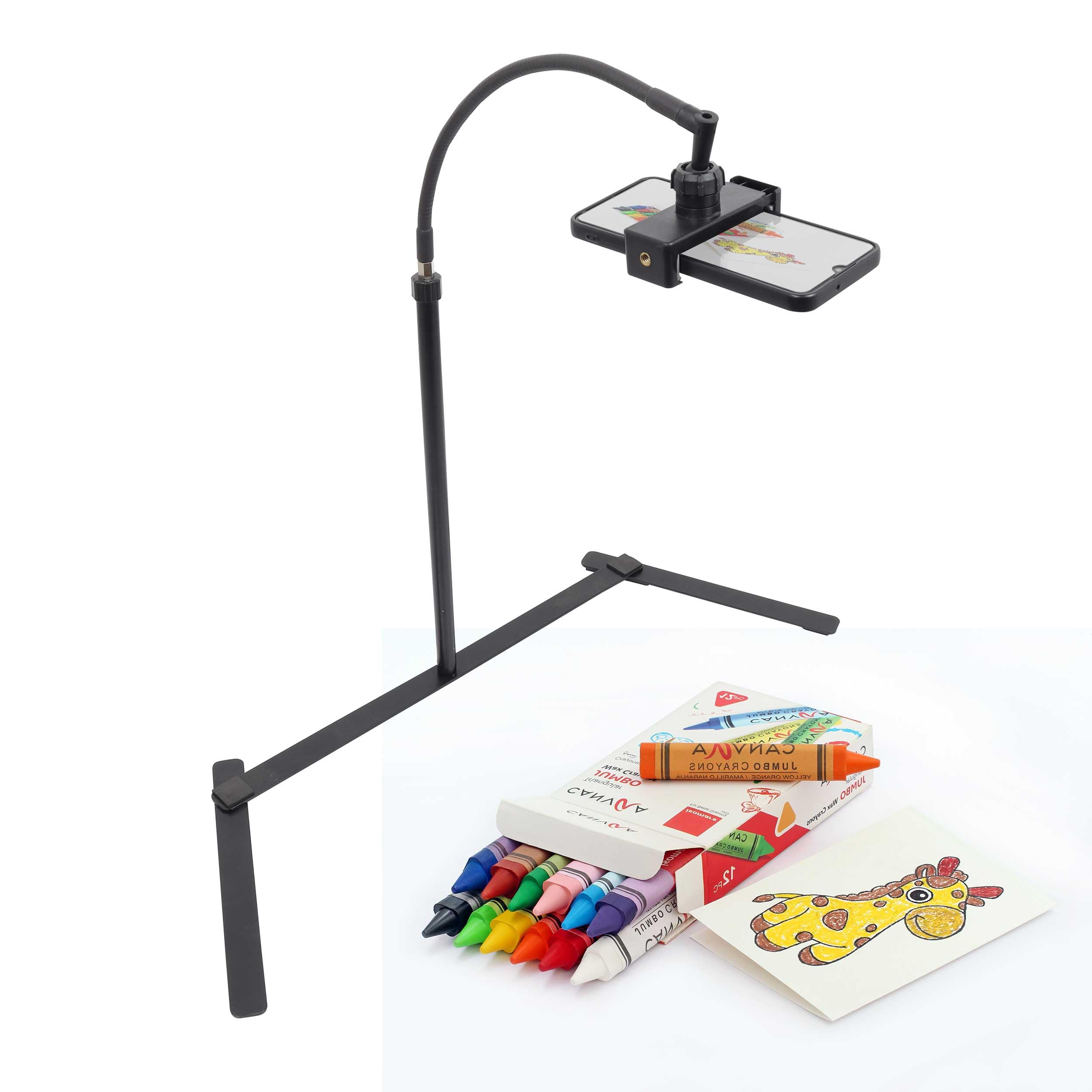 Isomars Mobile Stand | Overhead Smartphone Stand for Capturing Photos, Videos | Ideal for Online Teaching, Studios, Home, Binge Watch, Meetings, Recording Activities etc.-image-41