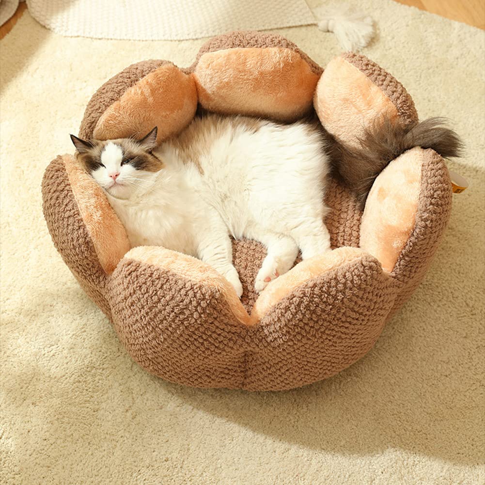 Cuccia Rotonda Lavabile Per Gatti E Cani Piccoli - 40x40x10 Cm, Morbida E Accogliente, In Velluto E Cotone