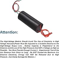 Vista 3 de 2 piezas Generador de alto voltaje DC 6-12V a 1000kV, módulo de potencia de impulso de arco, transformador de alto voltaje