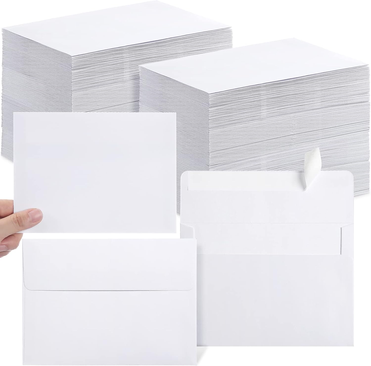 Fainne 400 Pcs A6 Envelopes 4x6 White Envelopes for 4x6 Cards, Photos, Invitations, Wedding, Graduation, Birthday, Bridal Shower, Announcements, Baby Shower