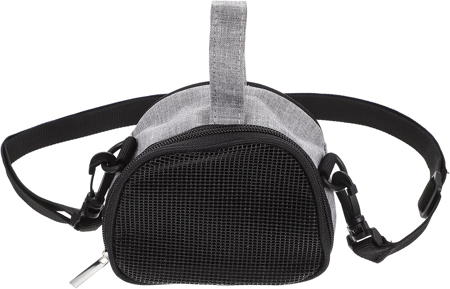 Portable Guinea Pig Carrier and Hamster Sling Bag, Breathable Small Grey Pet Carrier with Adjustable Shoulder Strap for Outdoor Travel and Small Animal Transport
