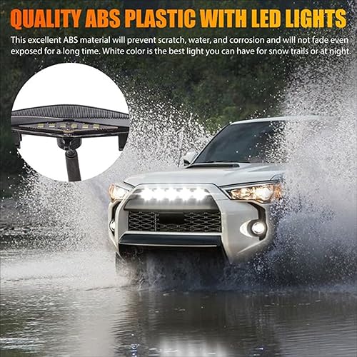 Miniatura 2 de 4 luces LED para parrilla Toyota 4Runner TRD Pro 2014-2021, incluyendo SR5, TRD todoterreno, Limited, TRO Pro Modelos Raptor Style Luz LED (luz