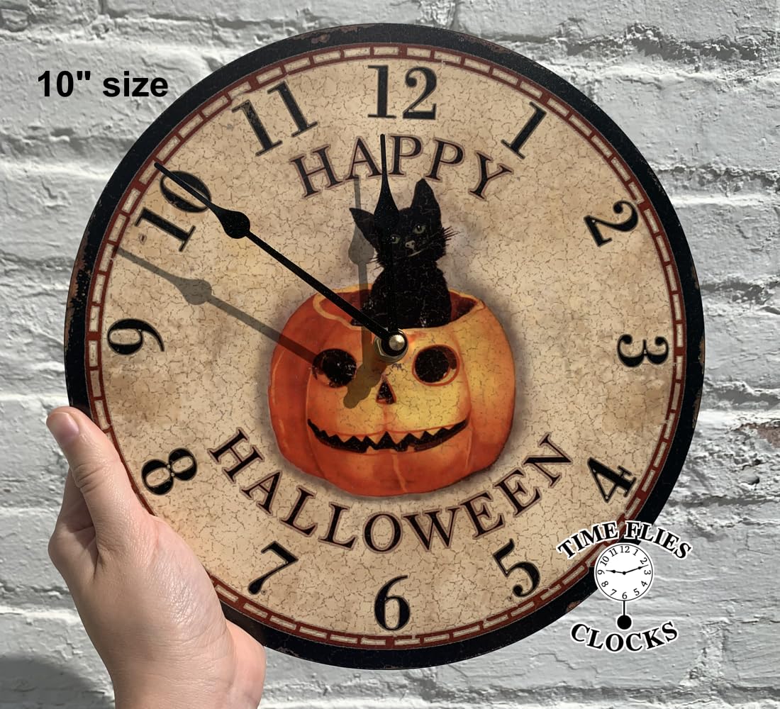 Amazon.co.jp: M. Dallas Co ハッピーハロウィン壁掛け時計