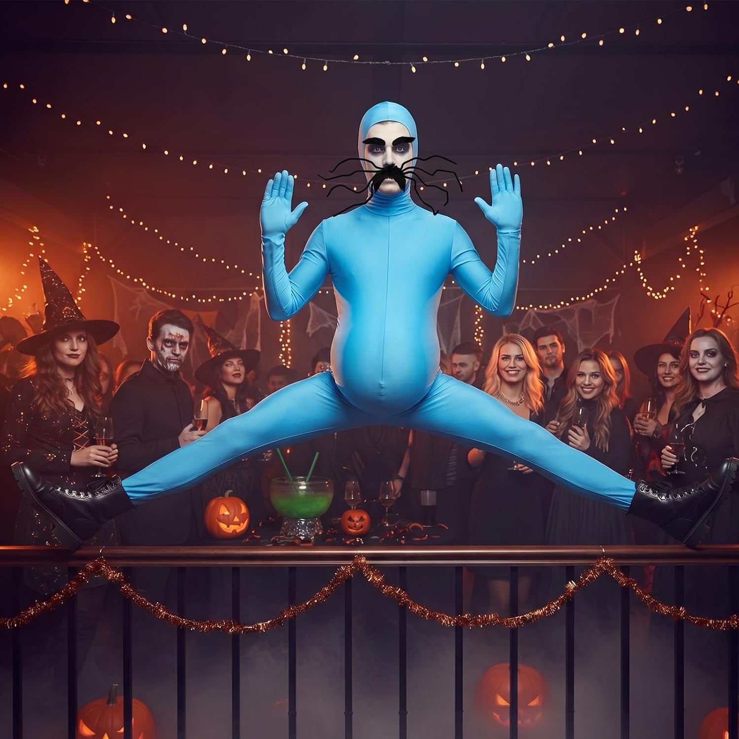 Halloween Blue Bodysuit Costumes Accessories