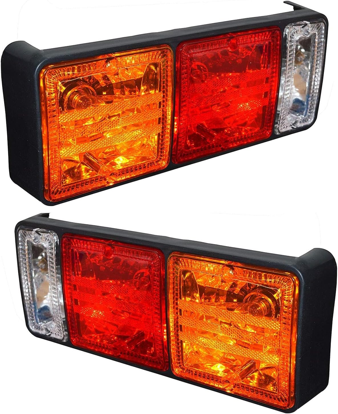 2x Tail Lamp Rear Combination Lights Assembly Tail Lamp Brake Lights ar Lamp with 12v Bulbs Suitable for Mitsubishi Canter Fusu Truck