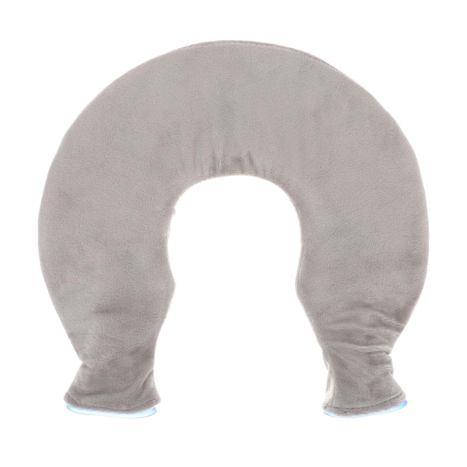 POPETPOP Borsa per Ghiaccio U-shaped in Pvc Trasparente per Collo e Spalle Compressa Caldo Freddo, Facile da Riempire, Riutilizzabile per Sollievo da Dolori e Lesioni