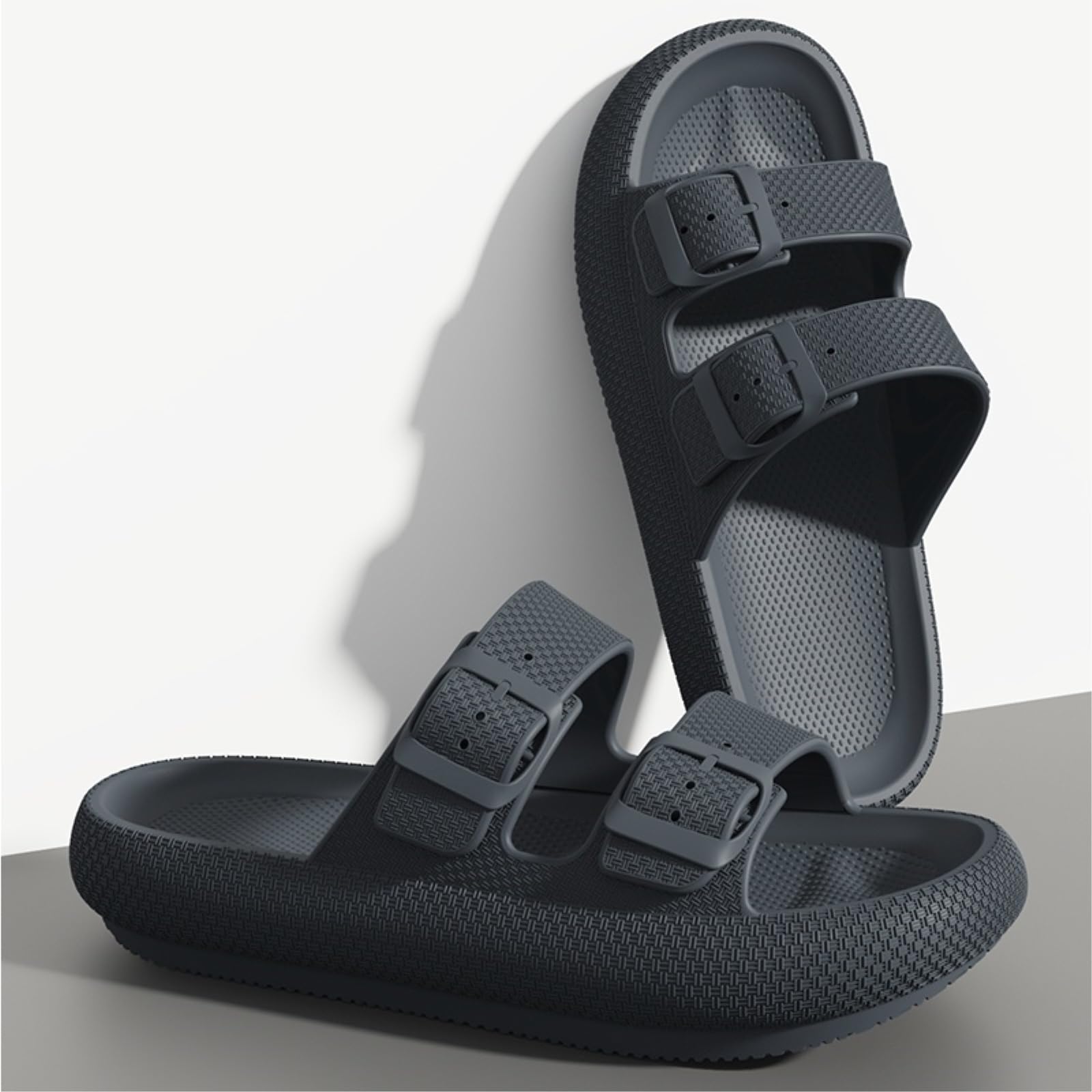 Ciabatte Uomo Men's Outdoor Fashion Sandali di Suola Spessa - Pantofole Doccia Antiscivolo per Bagno, Casa Leggera E Confortevole-coffee-36-37