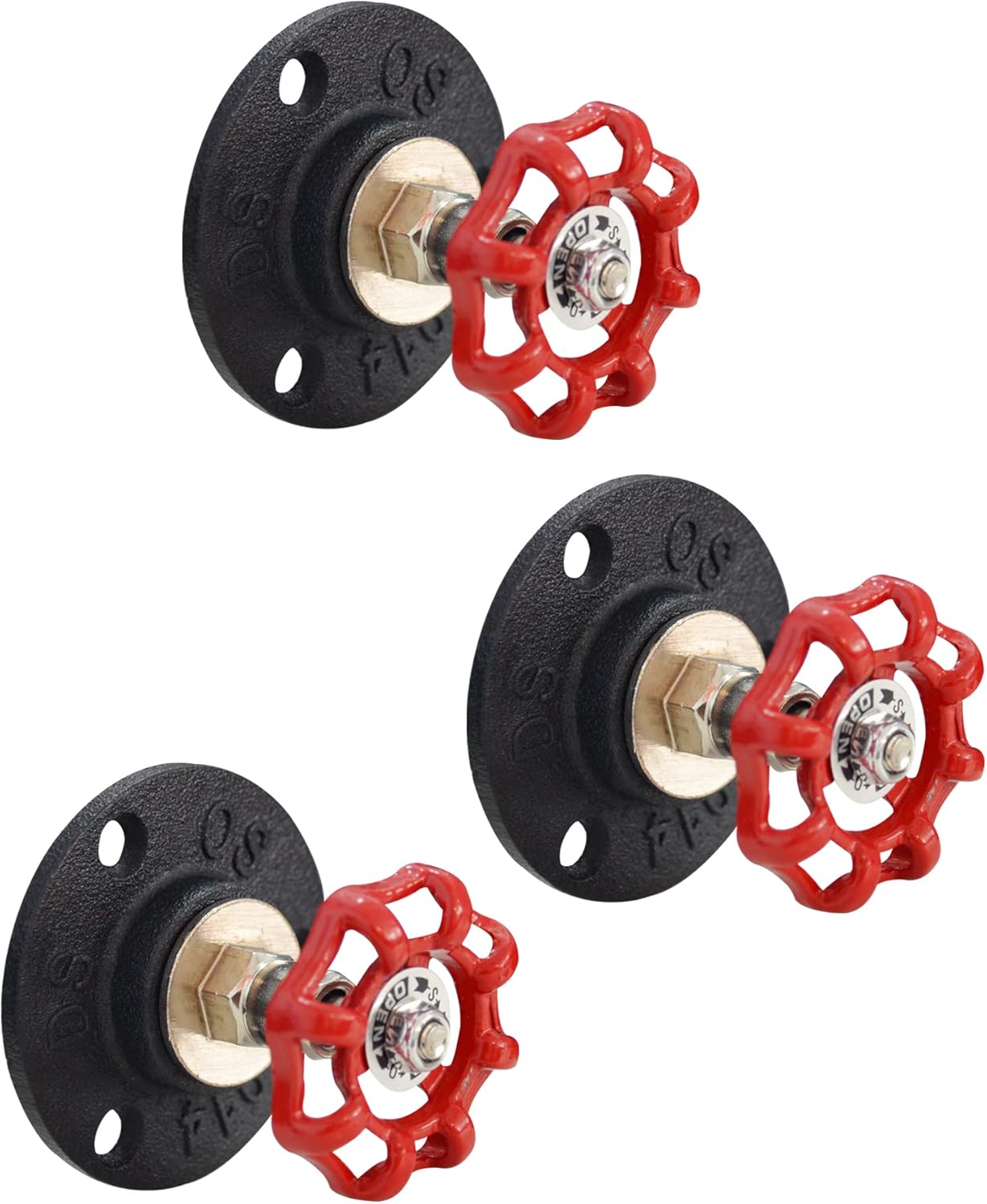 DSDS 3 Pcs Industrial Pipe Coat Hook Racks Wall Mounted Clothing Racks with Hardware for Home