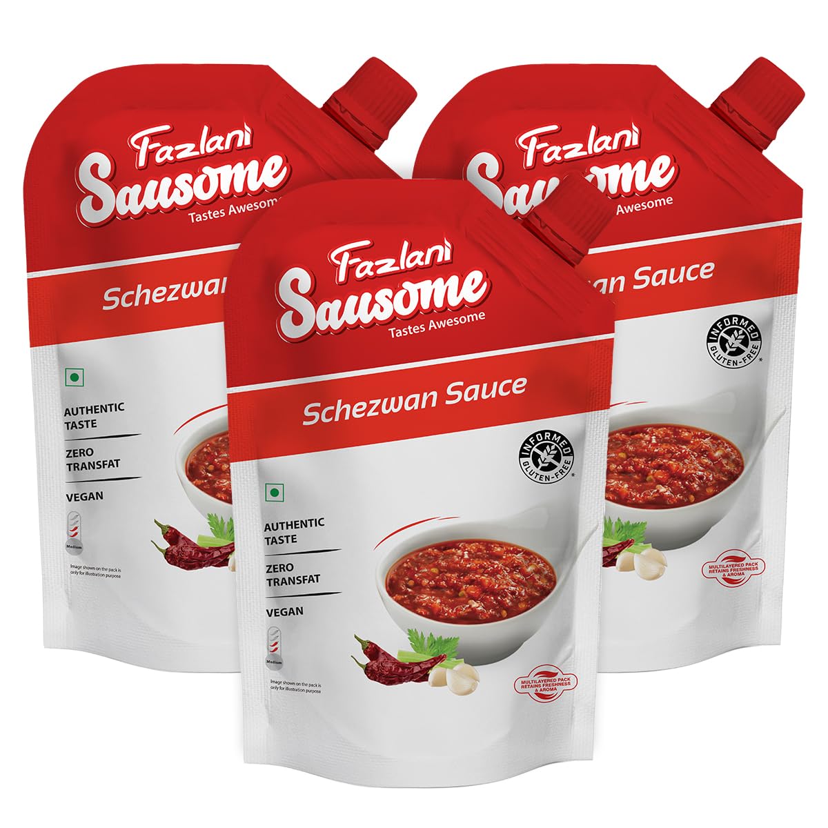 Schezwan Sauce – Made by Fazlani Sausome | The Perfect Balance of Comfort and Spice for Every Meal | 300g | Ideal for Stir-Fries and Dips | Pack of 3 (B0BZP5JPS7) Amazon Price History, Amazon Price Tracker