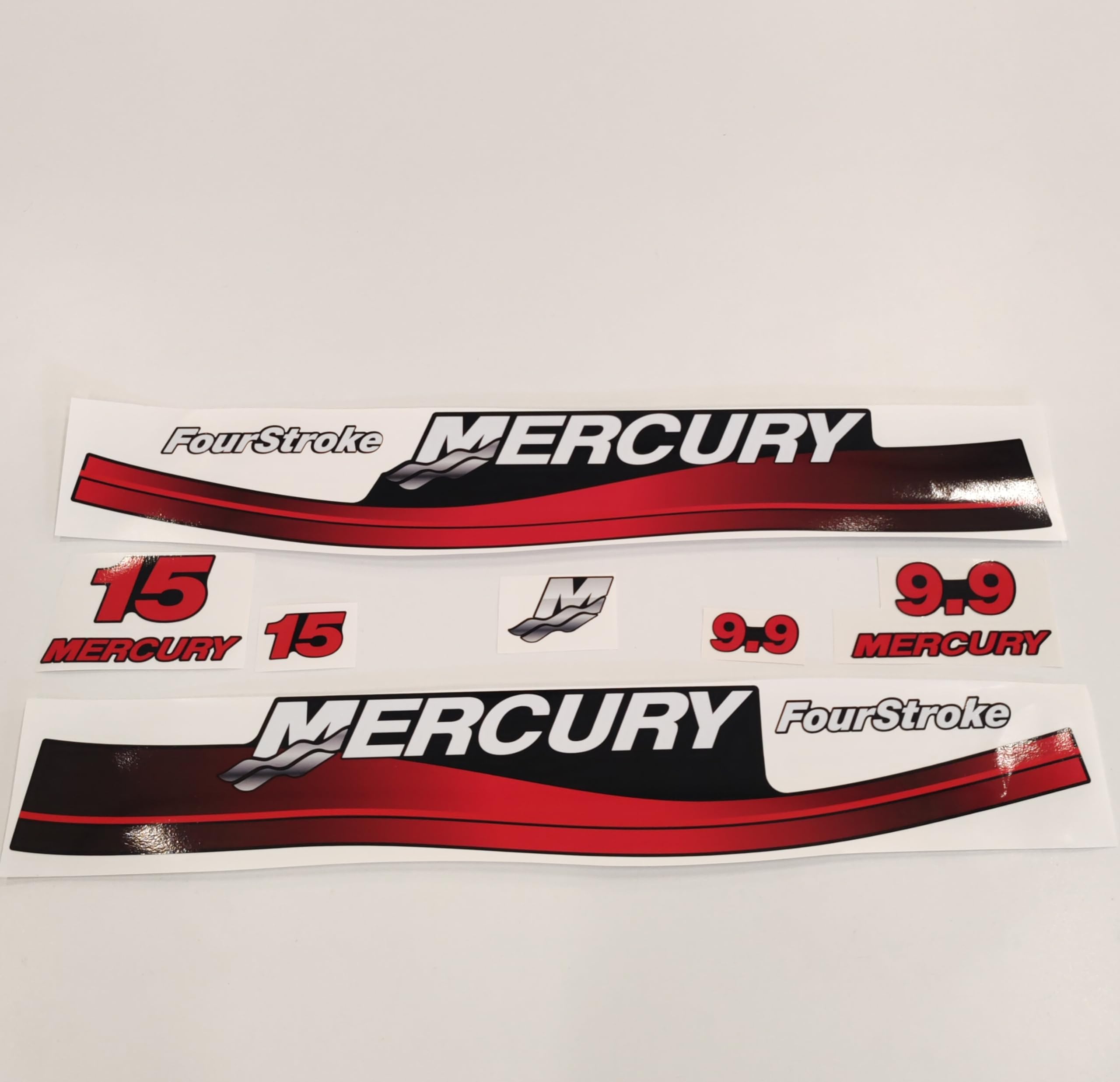 Boat-Moto Vinyl Decal Set For Mercury 60 Four Stroke Outboard – Oracal Lettering Kit 3 thumbnail image