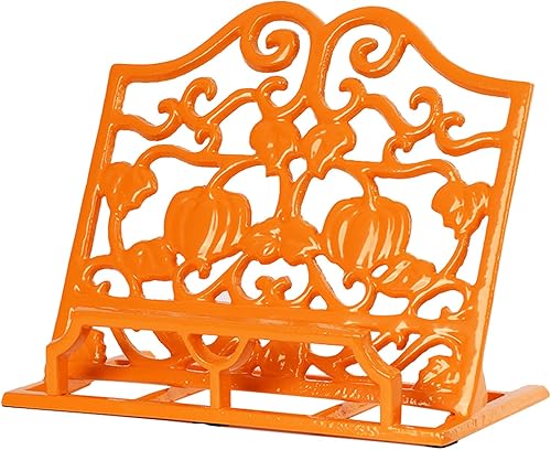 Miniatura 8 de Elegante soporte para libros de cocina de hierro fundido, soporte decorativo de metal para libros de recetas para Biblia, soporte de libro de