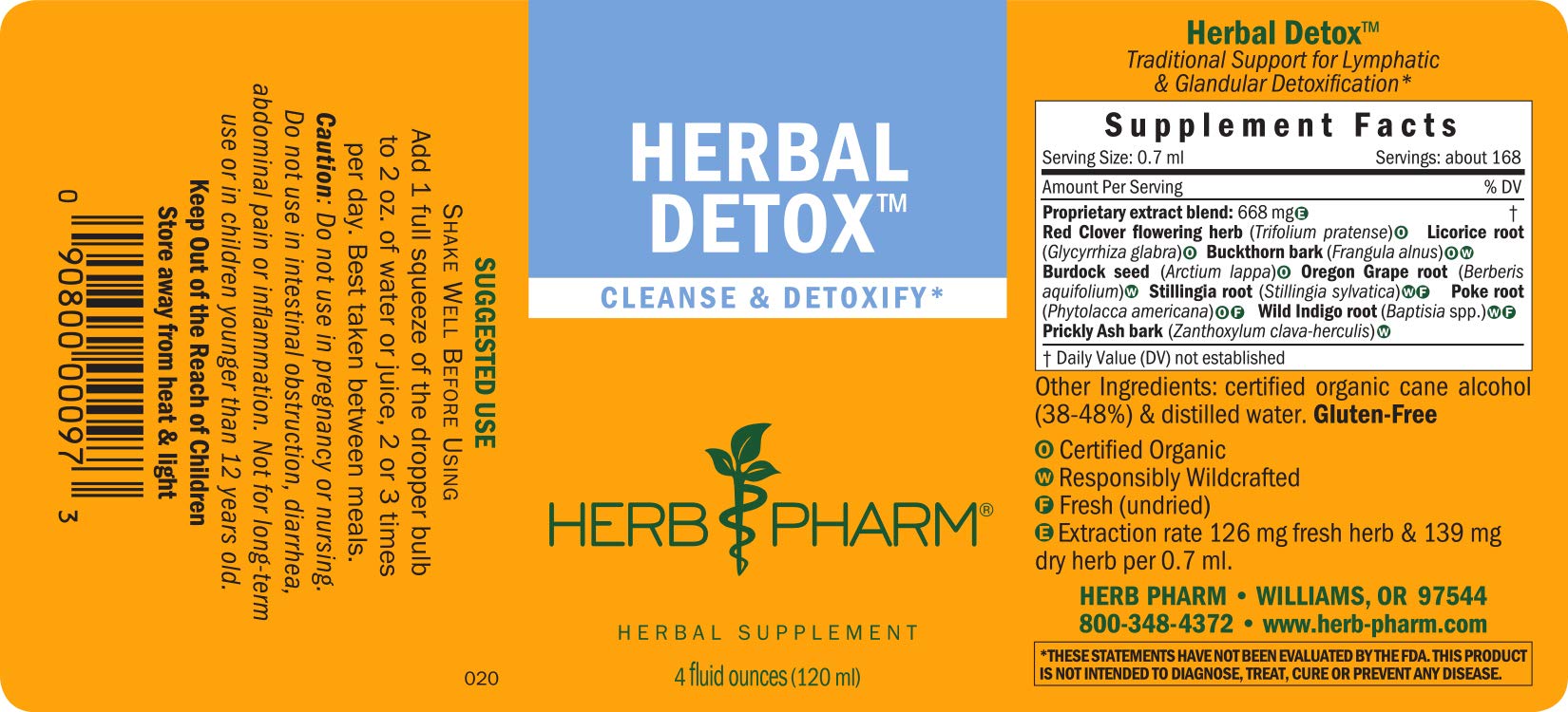 Herb Pharm Liquid Herbal Detox Formula for Cleansing and Detoxification - 4 Ounce — Amazon image 6