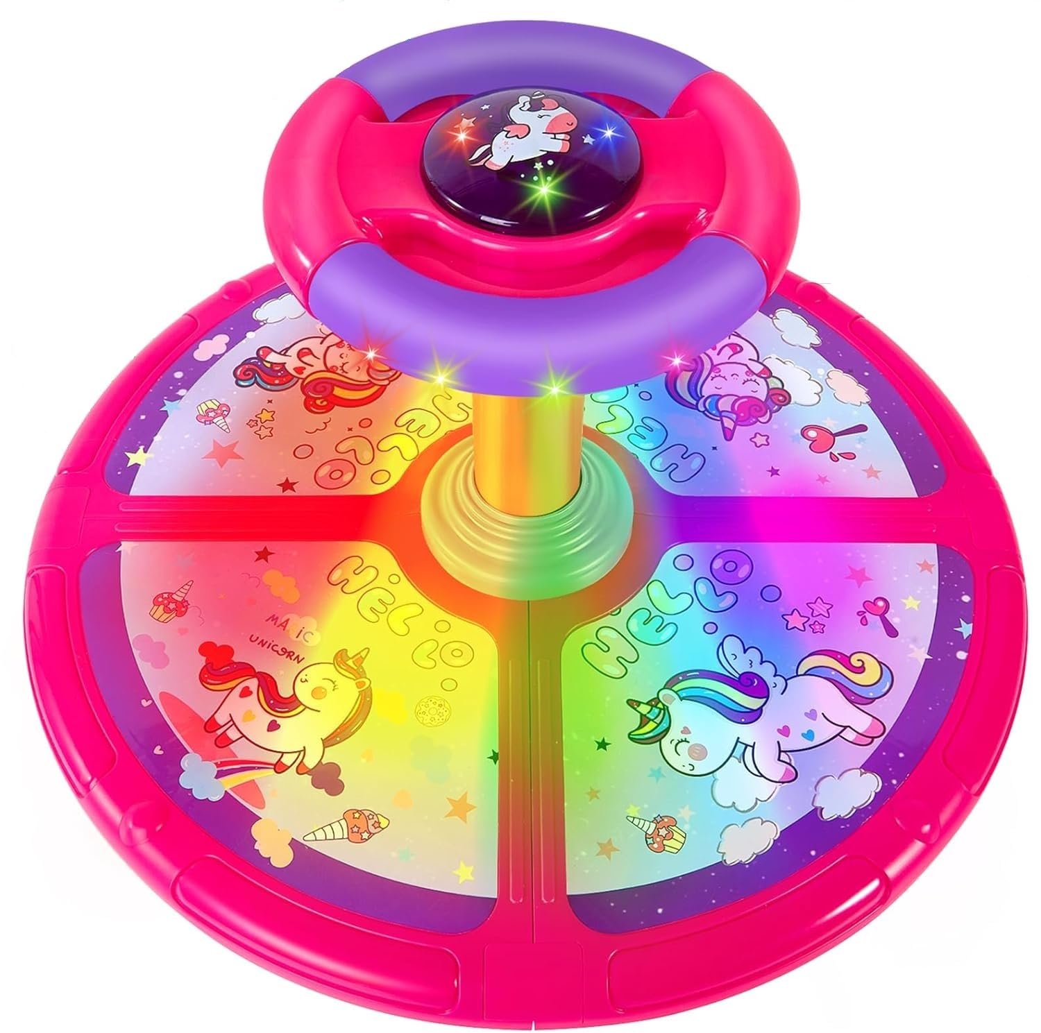 Amazon.com: Unicorn Sit and Spin, GODELAIF Sit and Spin Toy 360