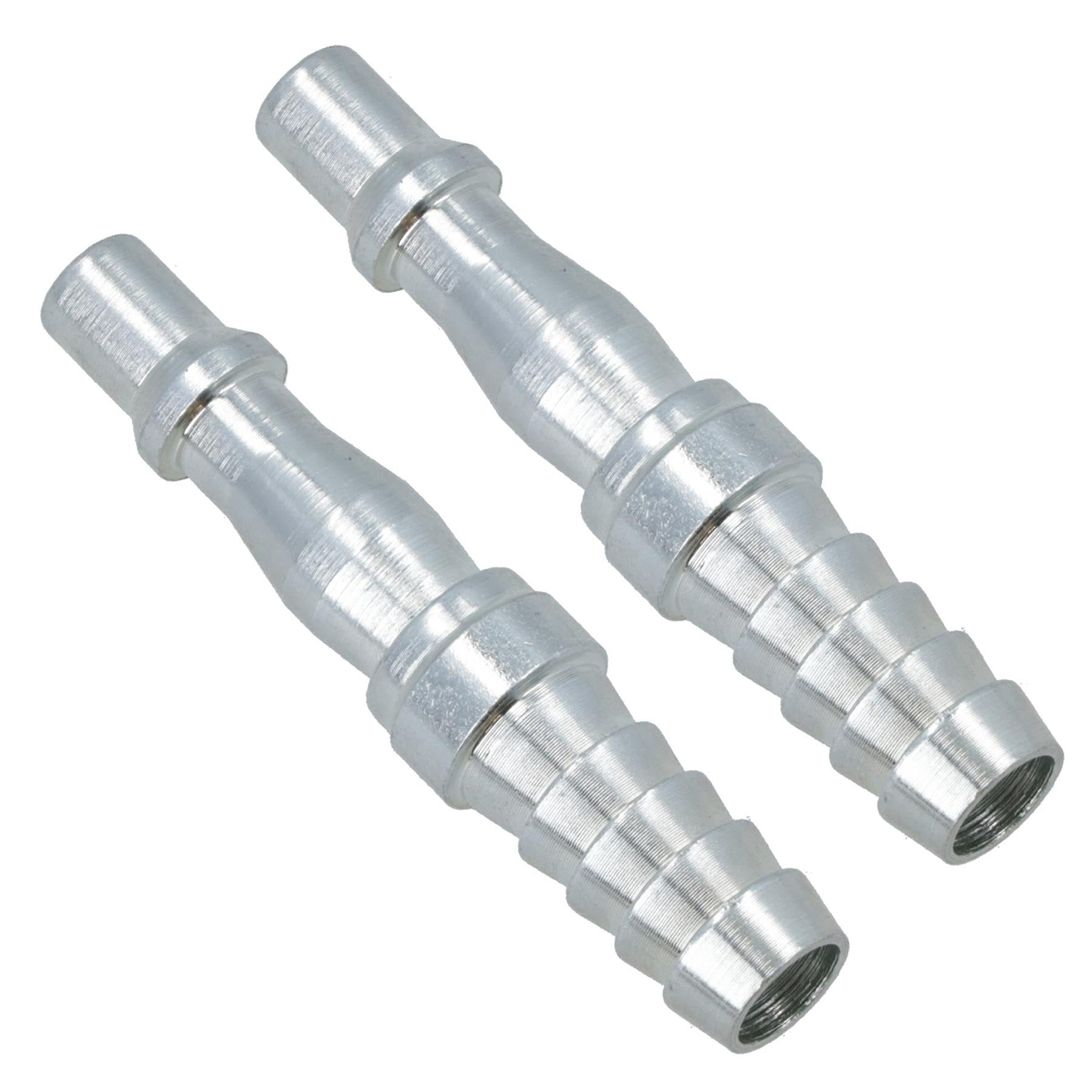Ab Tools Men's Silver 3/8In Bsp (9.5Mm) Air Hose Barb Tail With Pcl Type Connector Fitting 2Pc