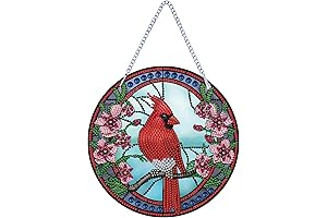 LYENYI Diamond Painting Cardinal Ornament: Vivid Wildlife Masterpiece