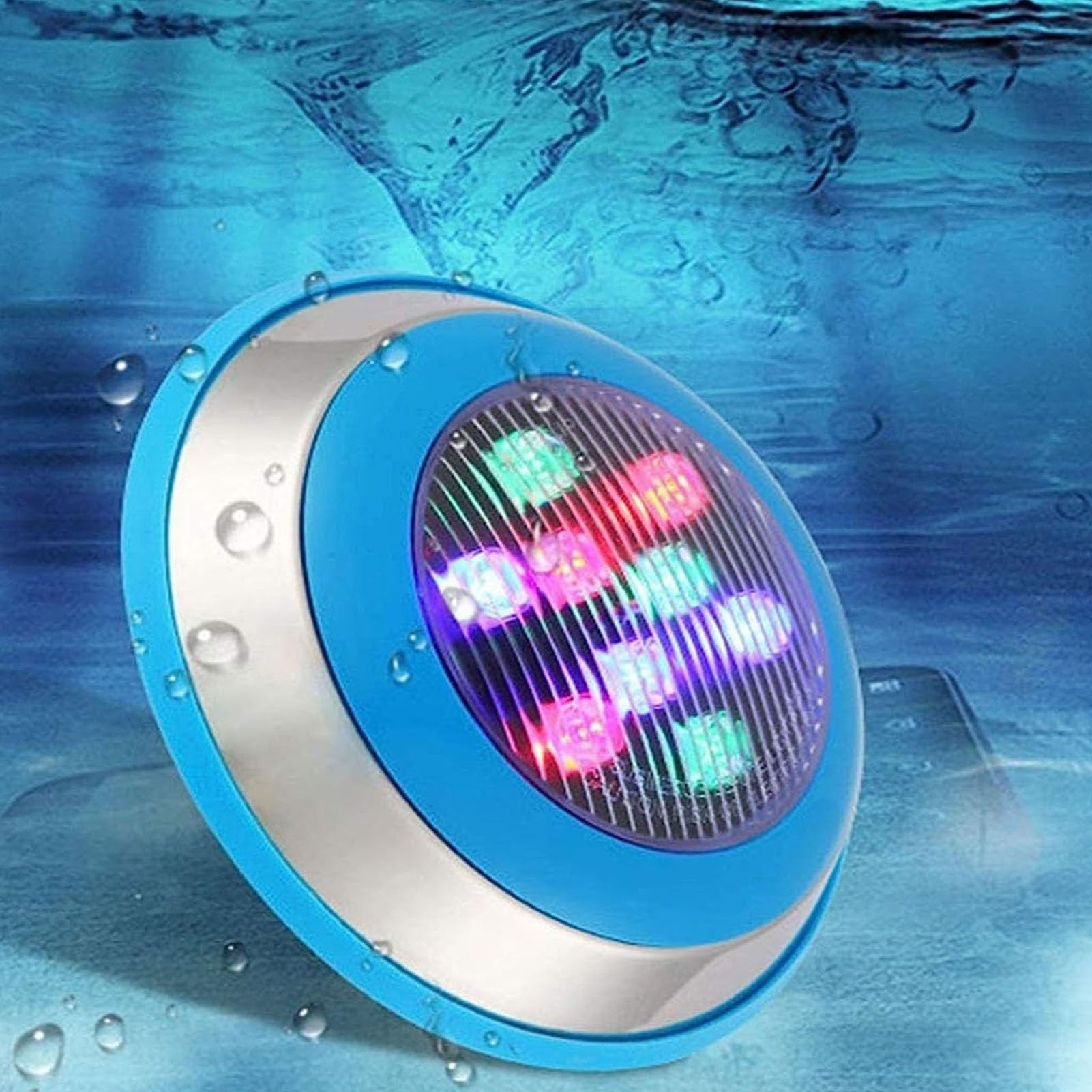 Zatapialna lampa fontannowa LED - podwodne oświetlenie basenowe, wodoodporny reflektor basenowy IP68, AC 12 V podwodne oświetlenie krajobrazowe, do fontanny (zielony, 9W)